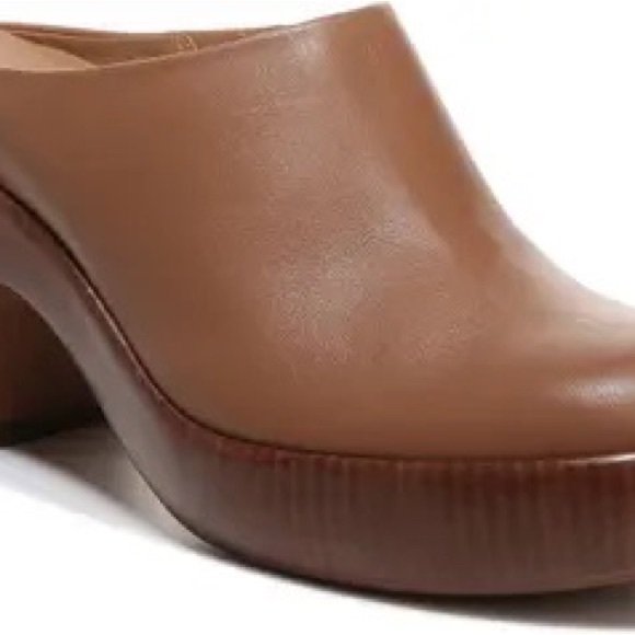 Vince Navina Leather Clog Mule Brown - Picture 5 of 15